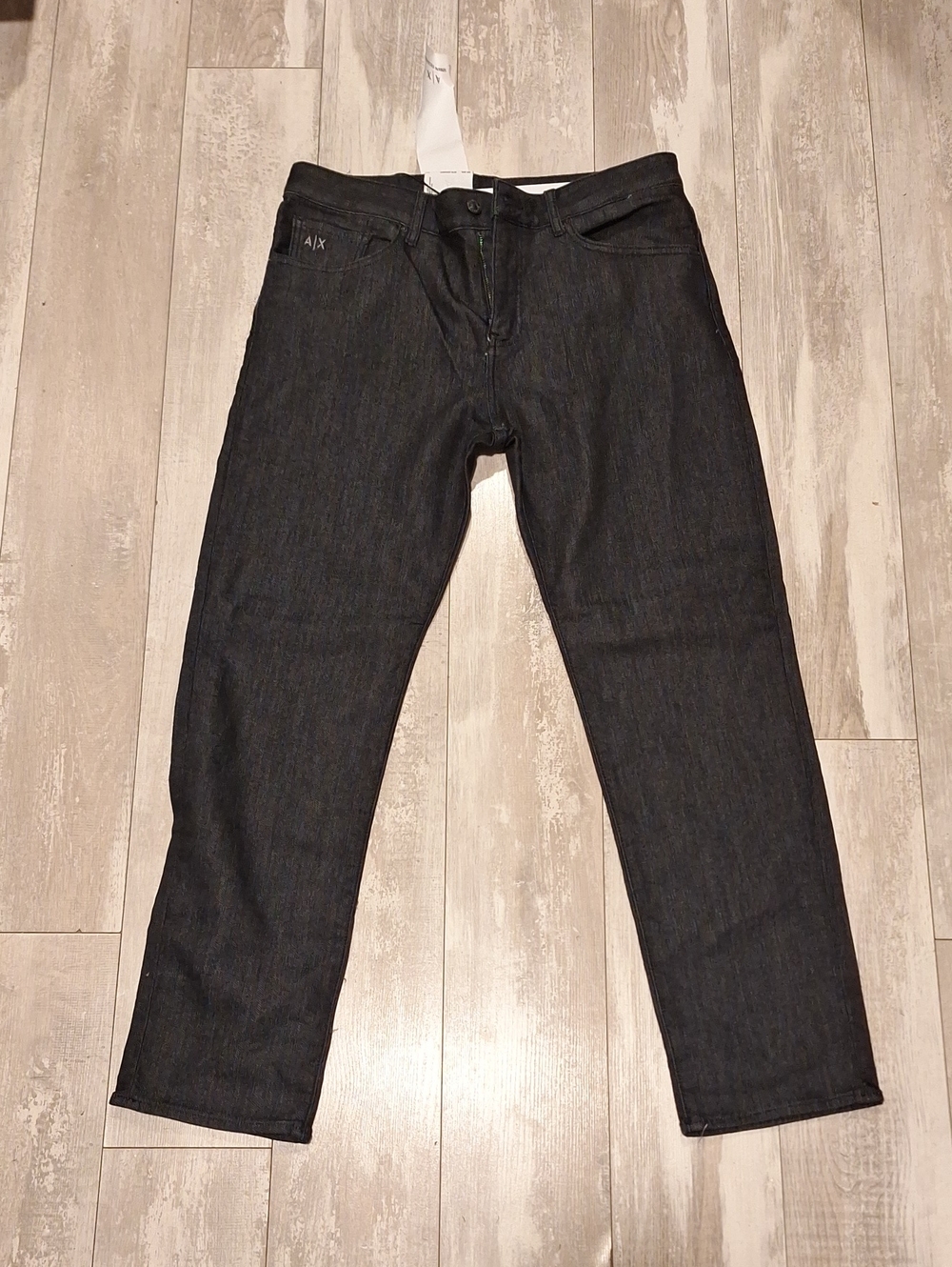 A/X Armani Exchange Men's Black Straight Jeans Size 33s Comfort Slim